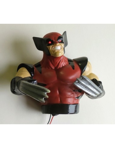 545-7312-00-R X-MEN Pro - Wolverine figurine STERN ROSSO/NERO REPRO con occhi a led.