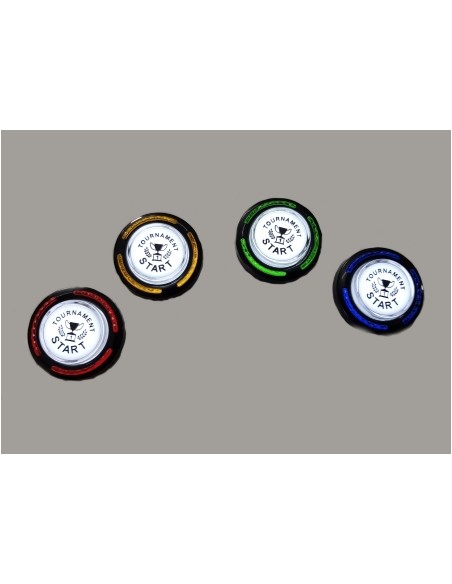 500-6587 TASTO BLU LUNGO A LED - PULSANTE TORNEO ROTONDO