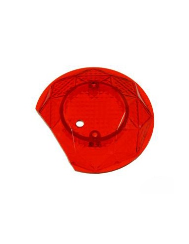 550-5078-02 CAPPUCCIO POP BUMPER CAP TRASPARENTE CON FORO ROSSO/RED 1 CUT